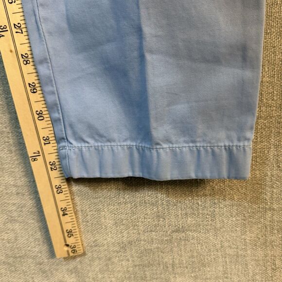 Brooks Brothers Milano Mens Chino Pants Straight Sky Blue Preppy 33x34 Pockets - Picture 9 of 11